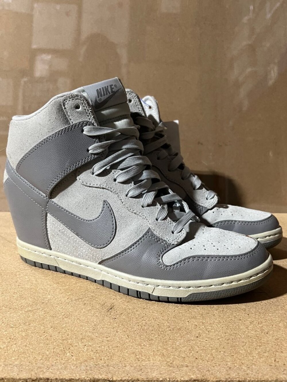 nike dunk sky high hidden wedge sneakers